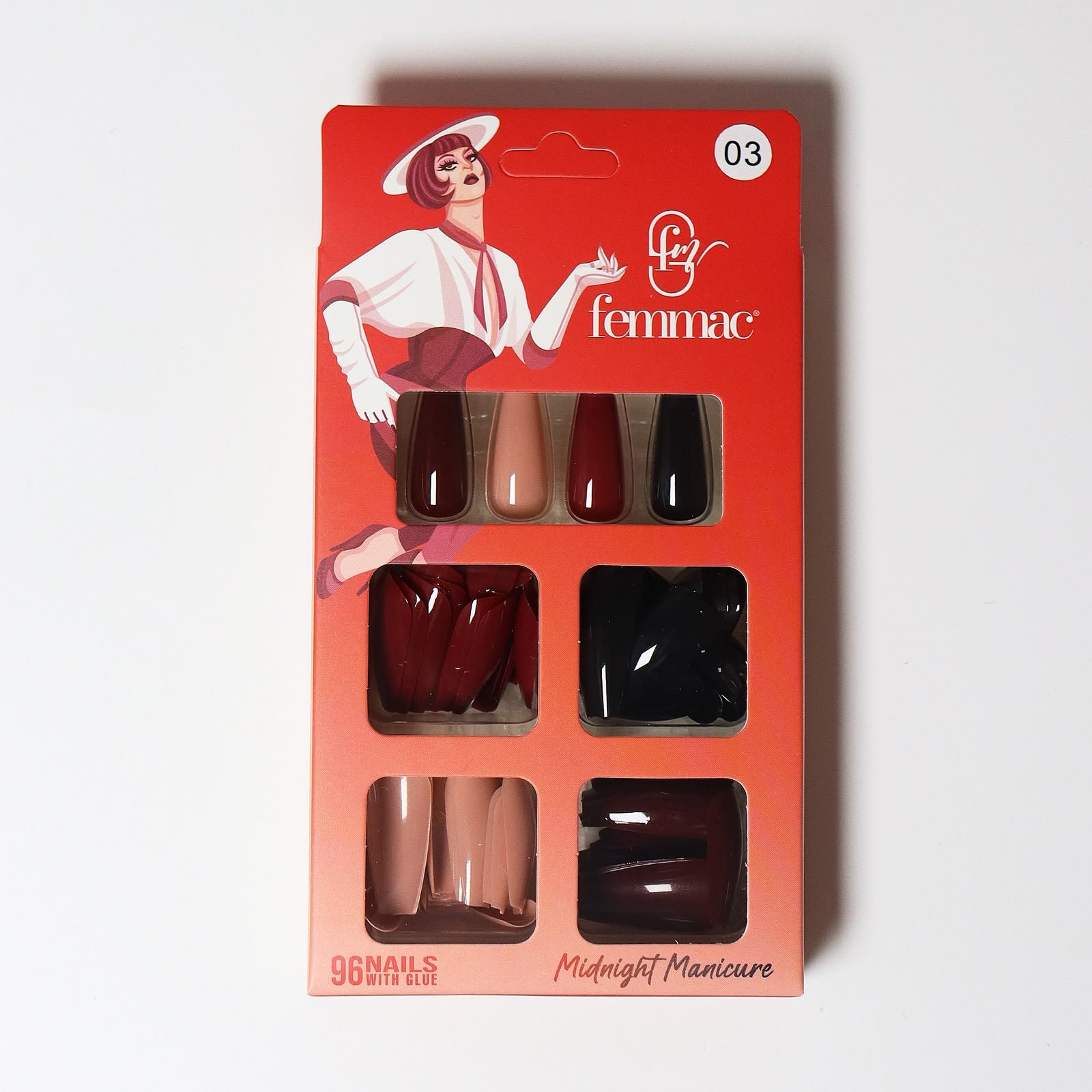 Femmac Midnight Manicure Press-On Nails - Shade 03